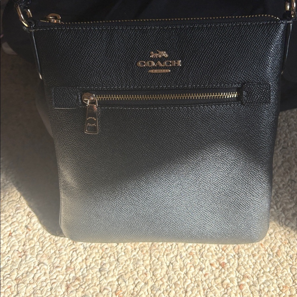 Coach Black Textured Shoulder Bag